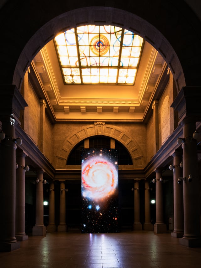 Boundaries by Memo Akten and Katie Hofstadter, installation view at UnfoldX, Seoul, South Korea. Image ⓒSFAC, 2024.